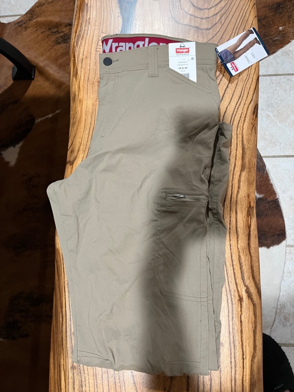 Men's Wrangler All Terrain Cargo Straight Fit 34x30